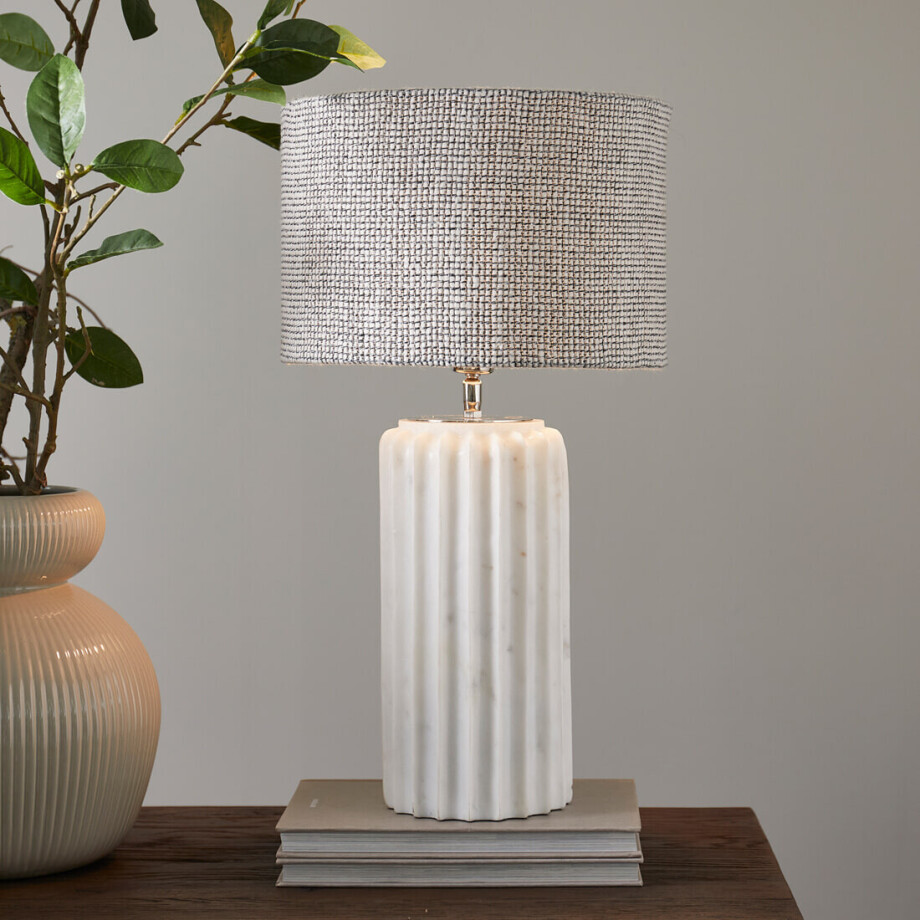 Rivièra Maison Lampenkap 'Baker' Linnen, 20cm hoog Rivièra Maison Lampenkap 'Baker' Linnen, 20cm hoog afbeelding 1