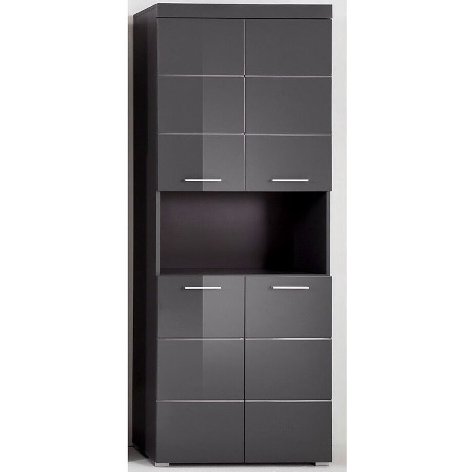 Hoge kast Amanda | 73 x 31 x 190 cm | Agave Grey Hoge kast Amanda | 73 x 31 x 190 cm | Agave Grey afbeelding 1