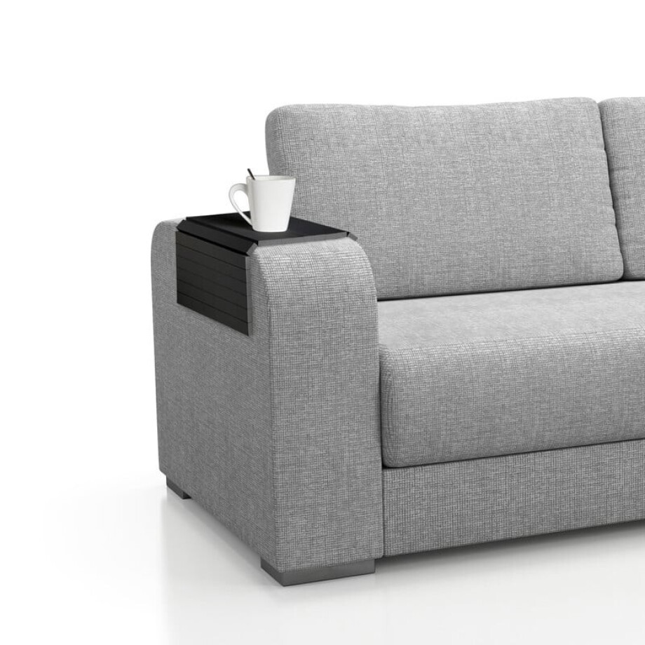 Dienblad sofa - zwart - 44,5x24x0,9 cm afbeelding 
