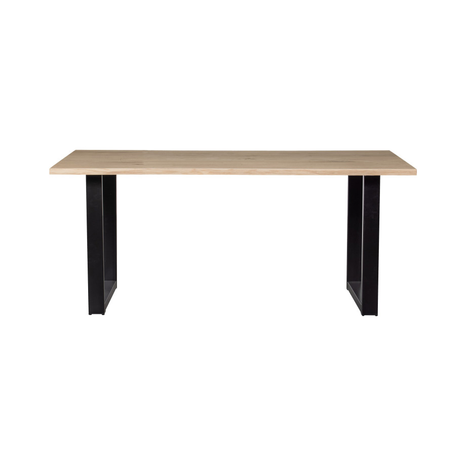 WOOOD Boomstam Eettafel 'Tablo' met U-poot, 160 x 90cm afbeelding 1