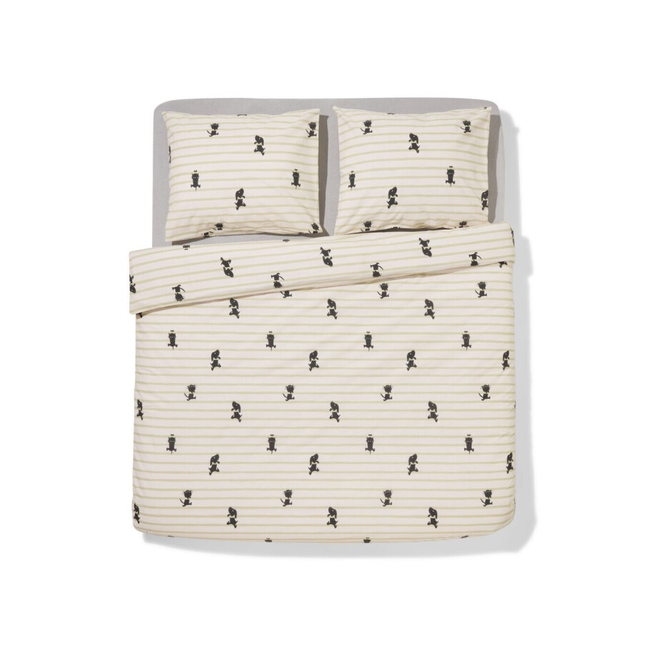HEMA HEMA Takkie En Siepie Dekbedovertrek 200x200/220cm Zacht Katoen (beige) HEMA HEMA Takkie En Siepie Dekbedovertrek 200x200/220cm Zacht Katoen (beige) afbeelding 1