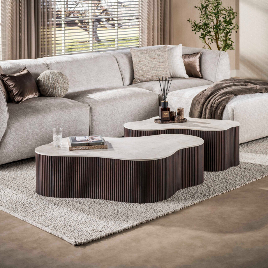Salontafel Ceramo grande set van 2 3D keramiek Taj Mahal afbeelding 1