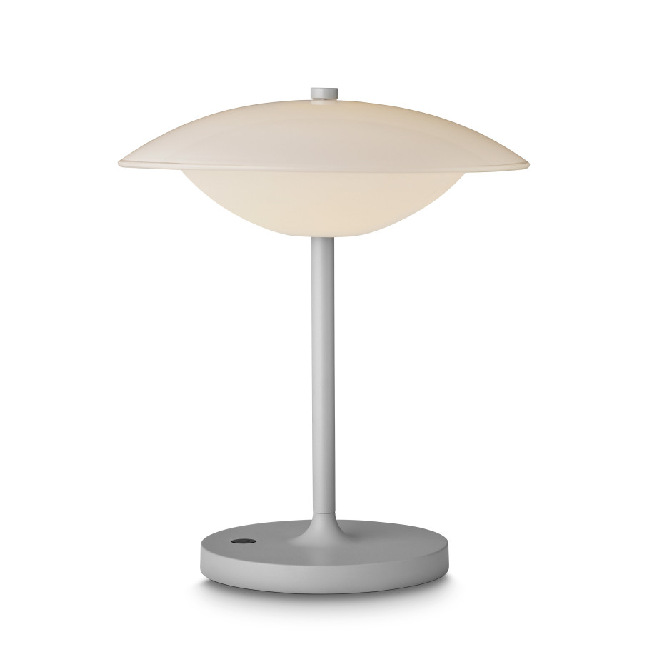 Halo Design Tafellamp 'Baroni Move' Oplaadbaar, 26cm, kleur Warmgrijs afbeelding 1