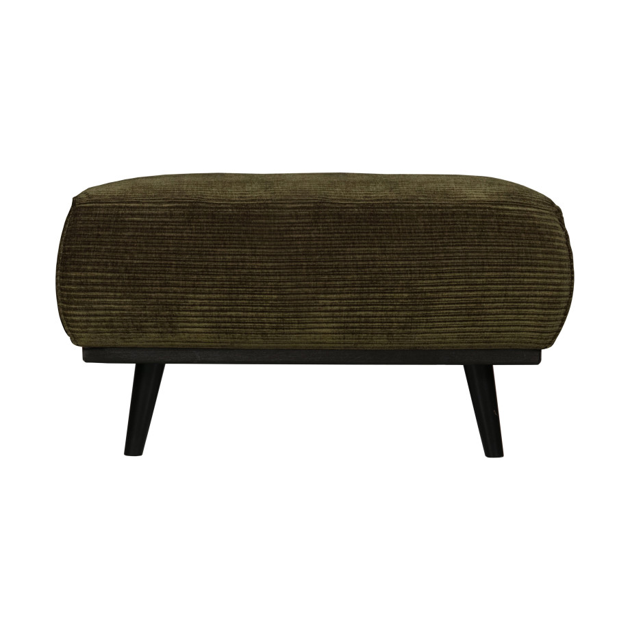 BePureHome Hocker 'Statement' Rib, kleur Warm Groen afbeelding 1