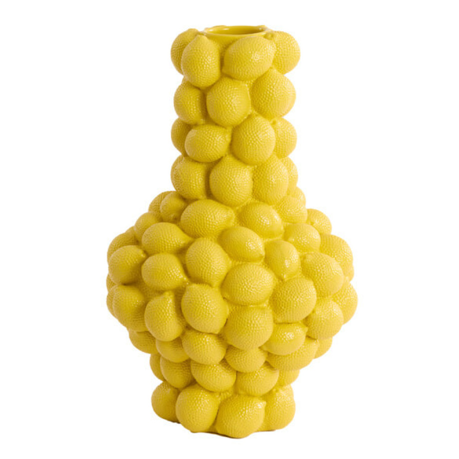 Light & Living Vaas 'Lemon' 47cm, kleur Geel afbeelding 