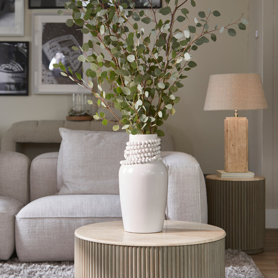 Rivièra Maison Vaas 'Precious Pearl' Keramiek, 51cm Rivièra Maison Vaas 'Precious Pearl' Keramiek, 51cm afbeelding 1