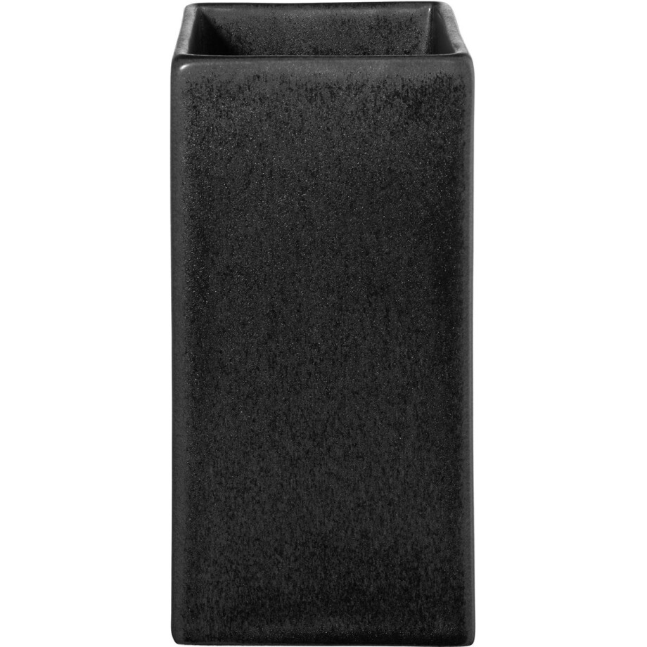 ASA Selection Vaas Black Iron, decoratieve vaas, aardewerk, matzwart, 16 cm, 4607174 afbeelding 1