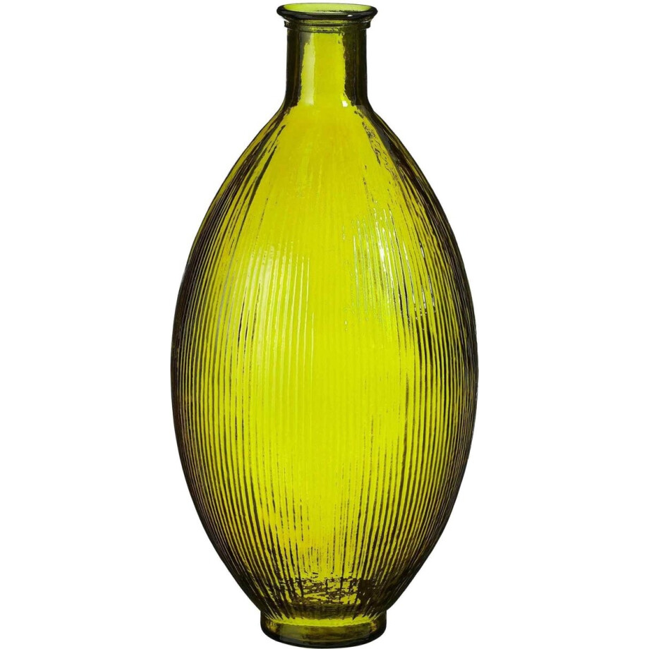 Mica Decorations Vaas Firenza - 29x29x59 cm - Glas - Groen Mica Decorations Vaas Firenza - 29x29x59 cm - Glas - Groen afbeelding 1