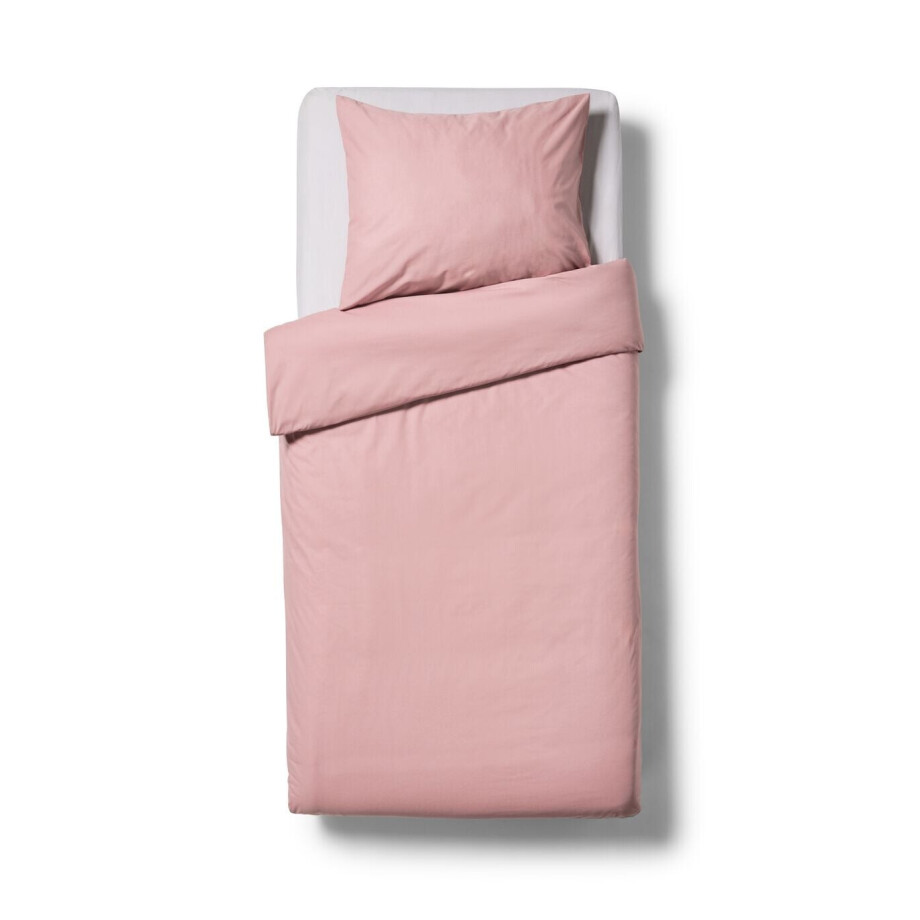 HEMA HEMA Dekbedovertrek 140x200/220cm Zacht Katoen Mauve (mauve) afbeelding 1