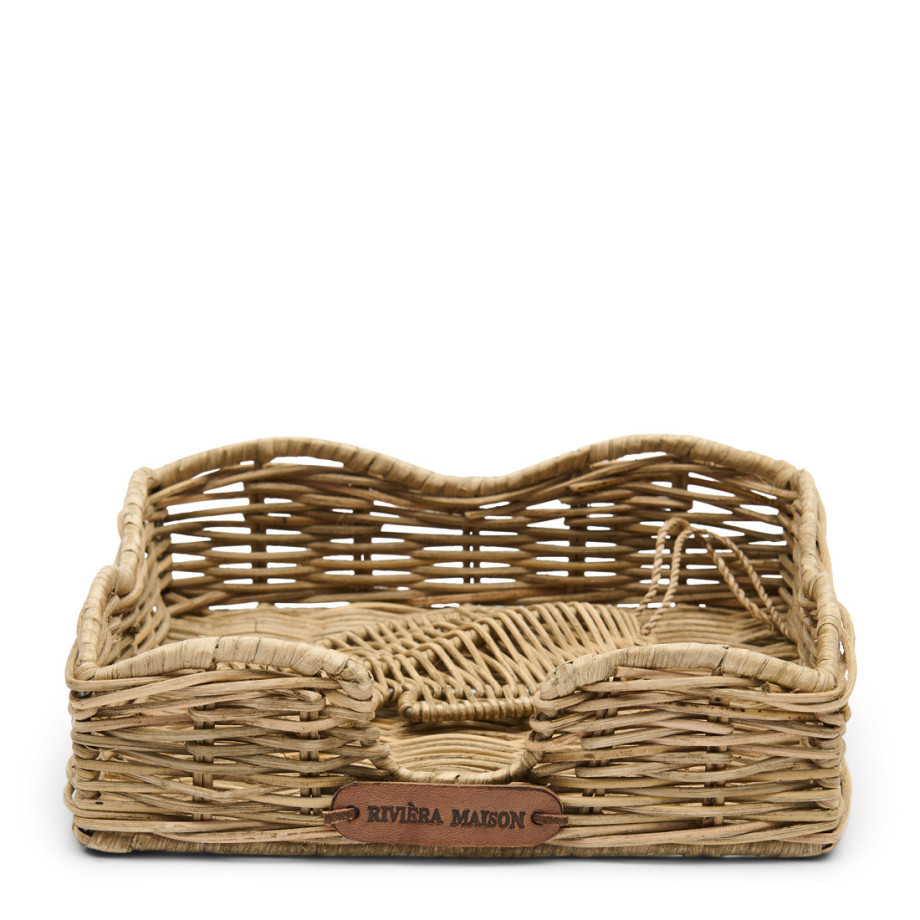 Servettenhouder Rustic Rattan Fish afbeelding 1