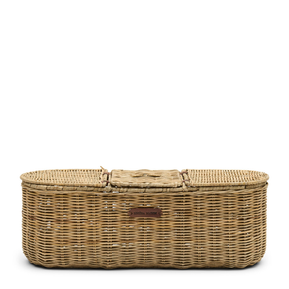 Toiletpapier&Tissue opbergbox Rustic Rattan afbeelding 1