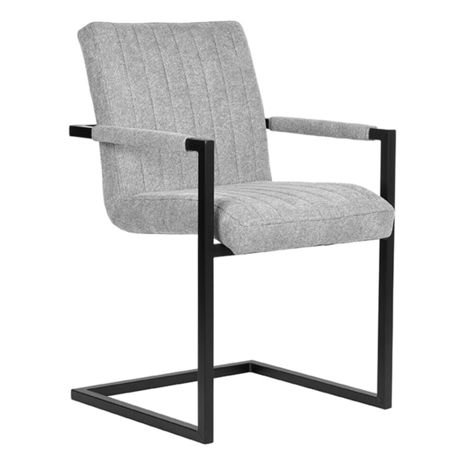 LABEL51 Eetkamerstoel 'Milo' Weave, kleur Grijs afbeelding 1