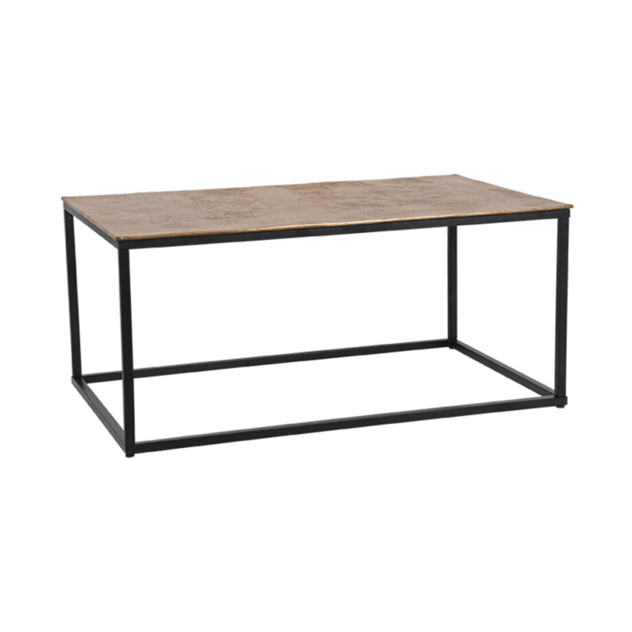 LABEL51 Salontafel 'Pride' 100 x 60cm, kleur Antiek Goud LABEL51 Salontafel 'Pride' 100 x 60cm, kleur Antiek Goud afbeelding 1