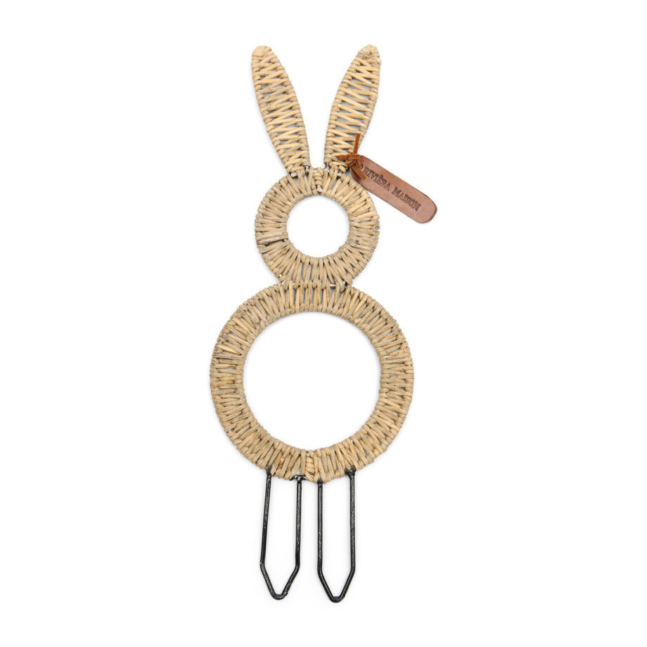 Decoratie Rustic Rattan Easter Bunny M afbeelding 1