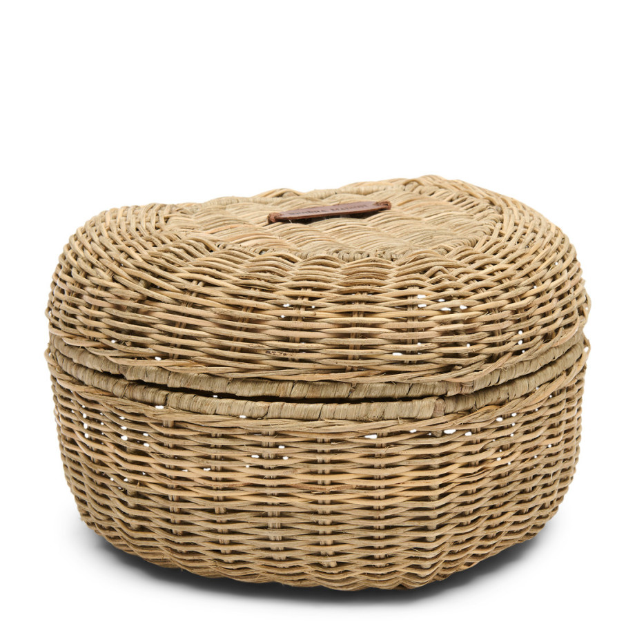 Opbergmand Rustic Rattan Heart afbeelding 1