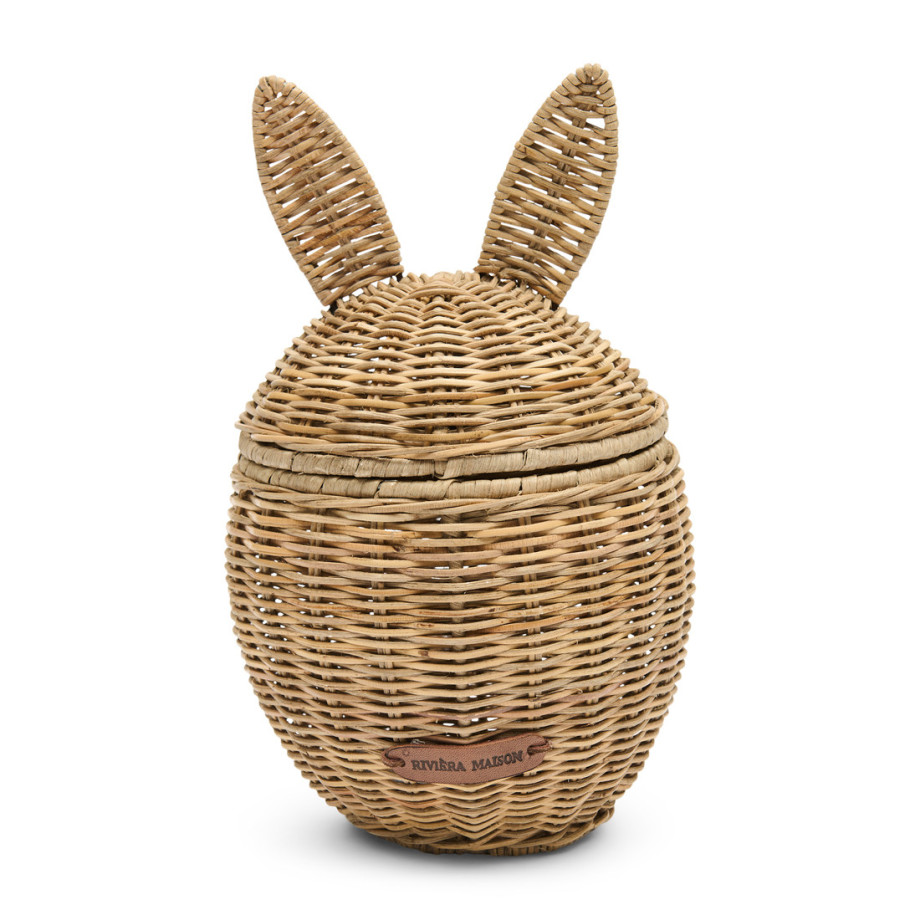 Mandje Rustic Rattan Easter Rabbit afbeelding 1