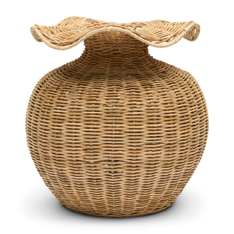 Decoratie Vaas Wavy Rustic Rattan afbeelding 1