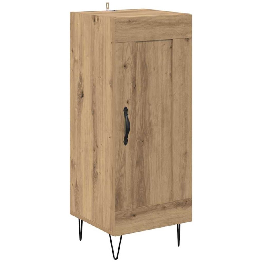 vidaXL - Dressoir - Artisan - Eiken - 34,5 - x - 34 - x - 90 - cm vidaXL - Dressoir - Artisan - Eiken - 34,5 - x - 34 - x - 90 - cm afbeelding 1