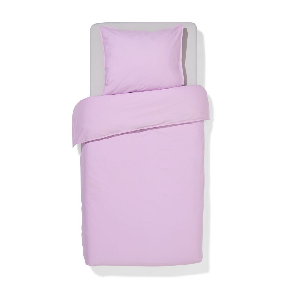 HEMA HEMA Dekbedovertrek 140x200/220cm Percal Lila (lila) afbeelding 1