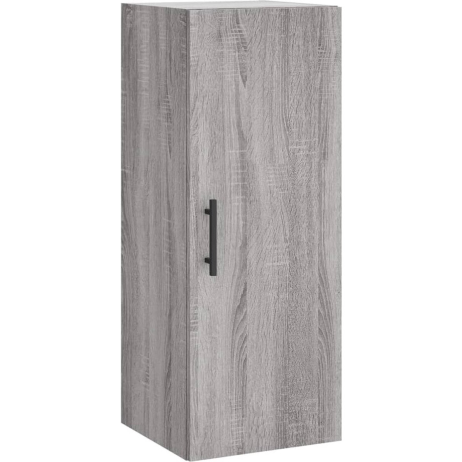 vidaXL - Hangkast - 34,5x34x90 - cm - grijs - sonoma - eikenkleurig afbeelding 1