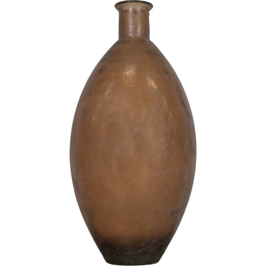 DKNC - Vaas Oxford - Gerecycled glas - 29x29x59cm - Bruin afbeelding 1
