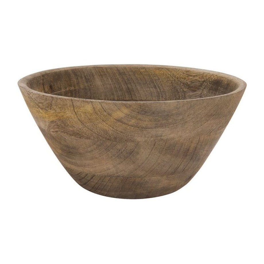 Schaal van mangohout - 21 cm Schaal van mangohout - 21 cm afbeelding