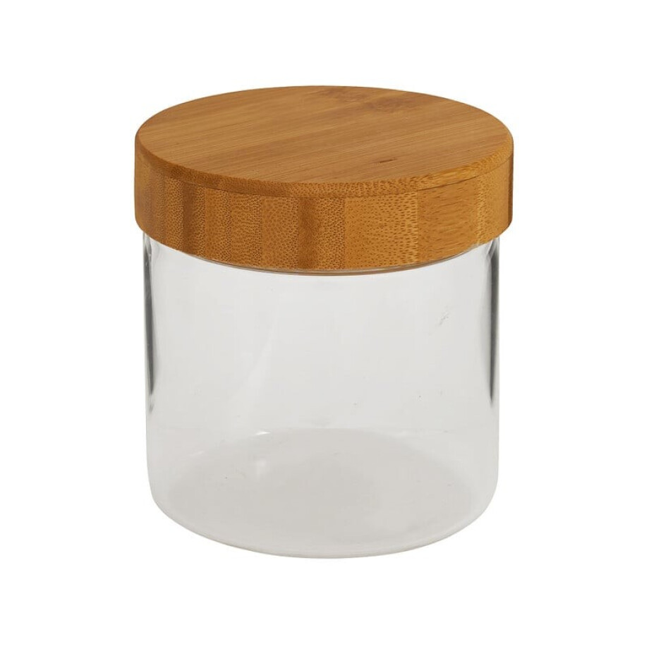 Voorraadpot met bamboe deksel - 600 ml afbeelding 1