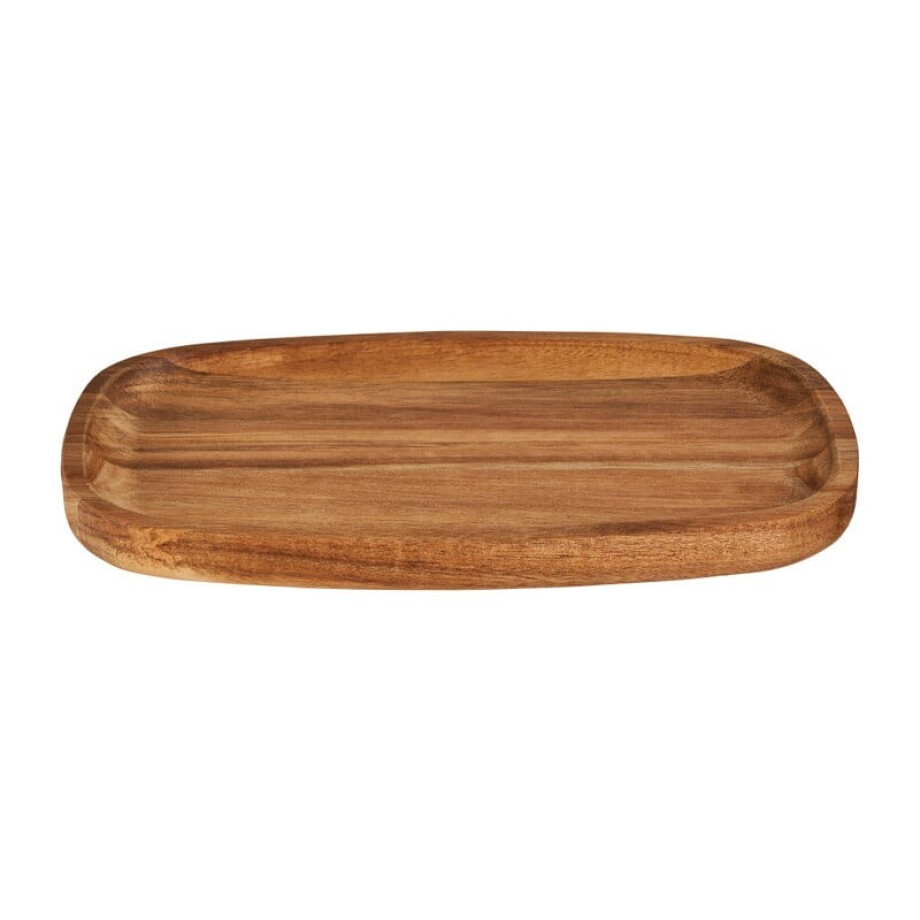 Schaal acaciahout - 24x14.5x2 cm Schaal acaciahout - 24x14.5x2 cm afbeelding