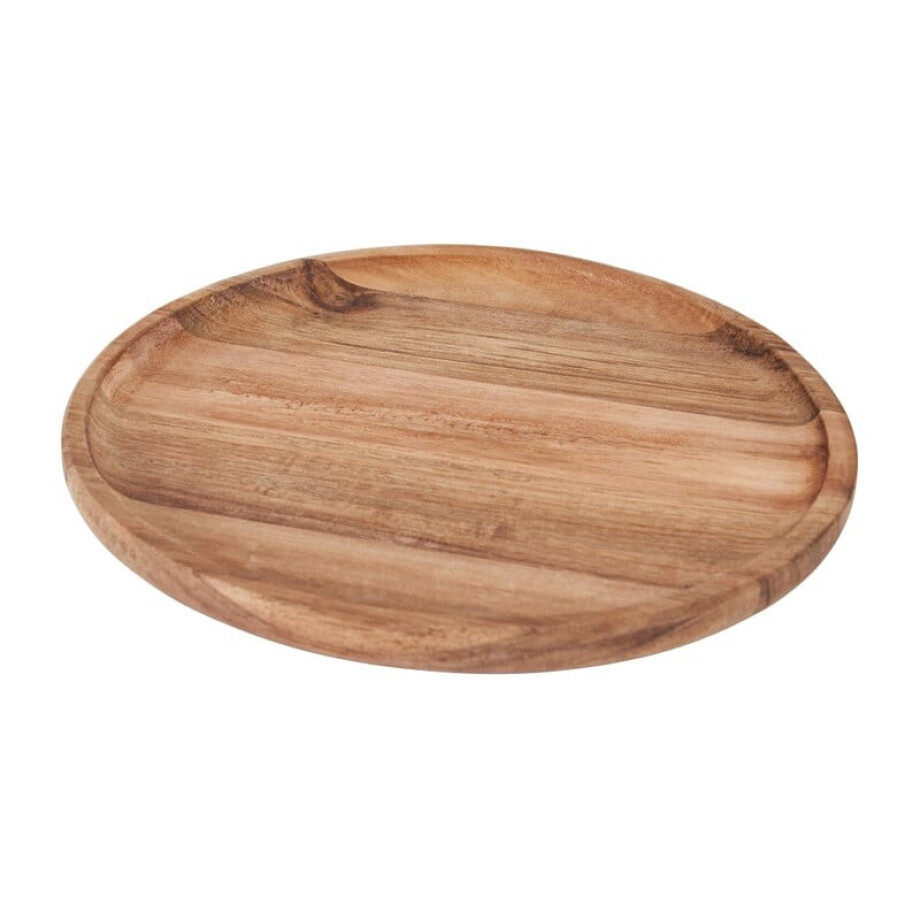 Acacia tray rond - ø22 cm afbeelding 