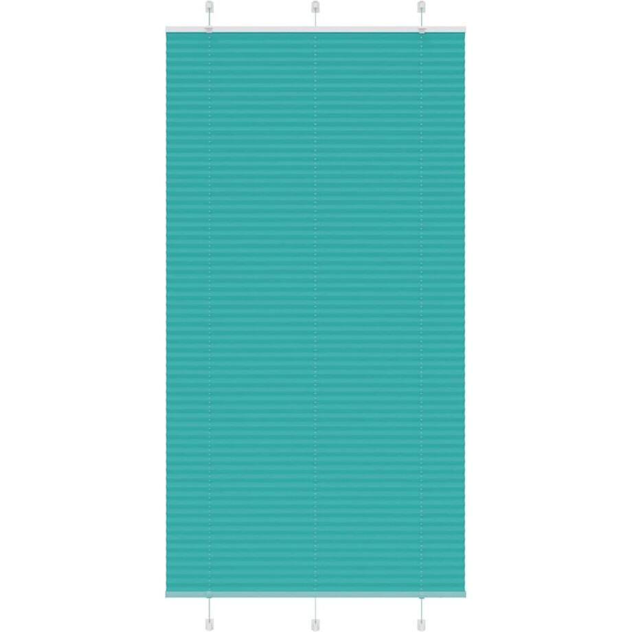 vidaXL - Plissé - rolgordijn - 100x200 - cm - stofbreedte - 99,4cm - petrol - groen afbeelding 1