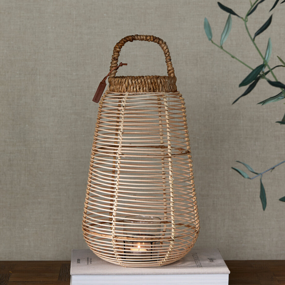 Rivièra Maison Windlicht 'Cyrus' Bananenboomschors, 51cm afbeelding 1