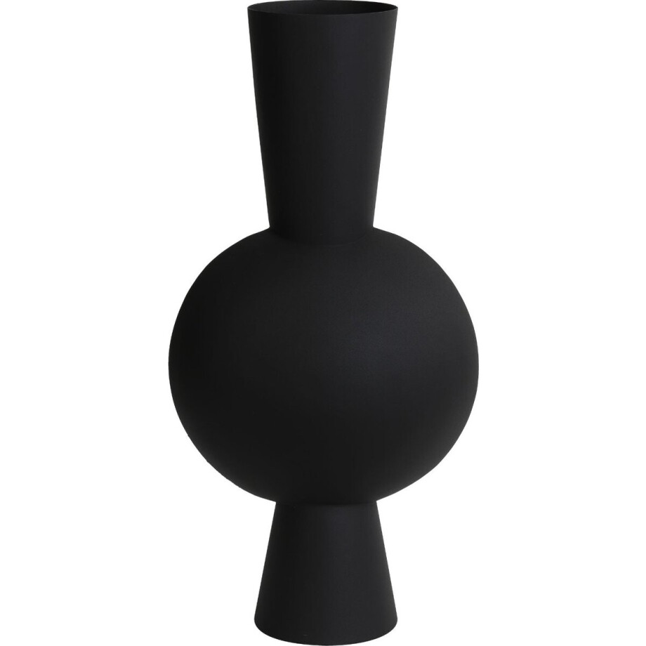 Light & Living Vaas Kavandu - Zwart - 31x20x60cm - Metaal - Modern - Bloemenvaas - Woondecoratie - Decoratieve vaas voor woonkamer of slaapkamer Light & Living Vaas Kavandu - Zwart - 31x20x60cm - Metaal - Modern - Bloemenvaas - Woondecoratie - Decoratieve vaas voor woonkamer of slaapkamer afbeelding 1