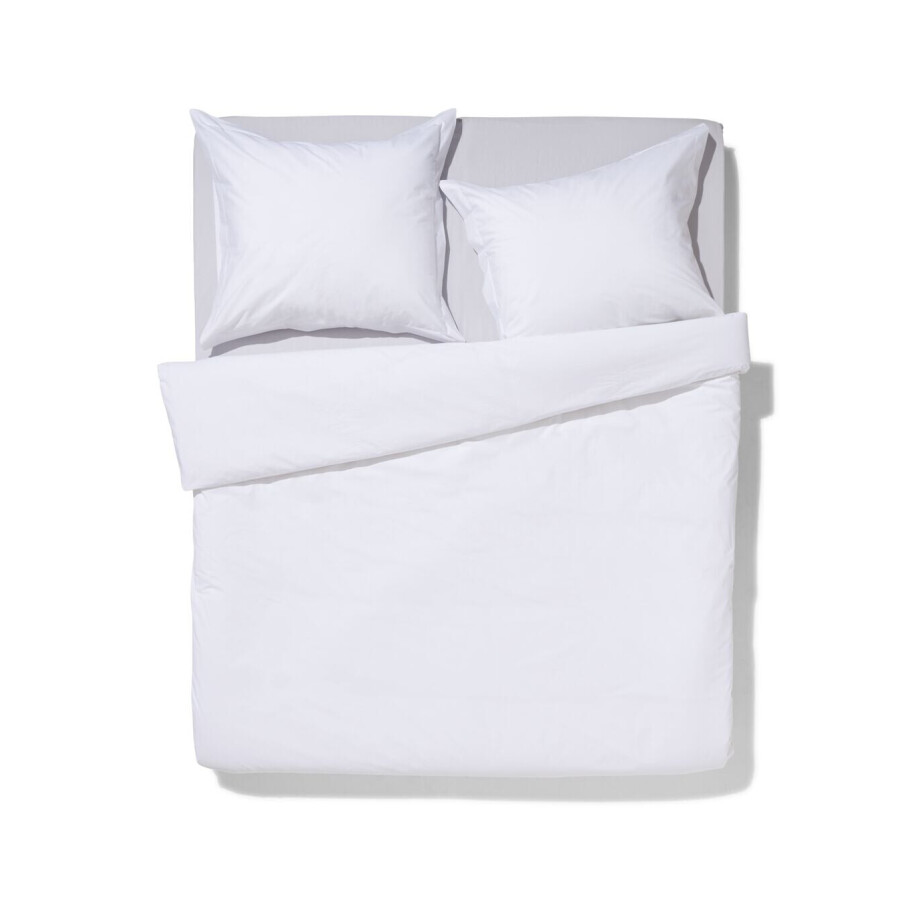 HEMA HEMA Dekbedovertrek 200x200/220cm Hotel Katoen Percal Wit (wit) afbeelding 1