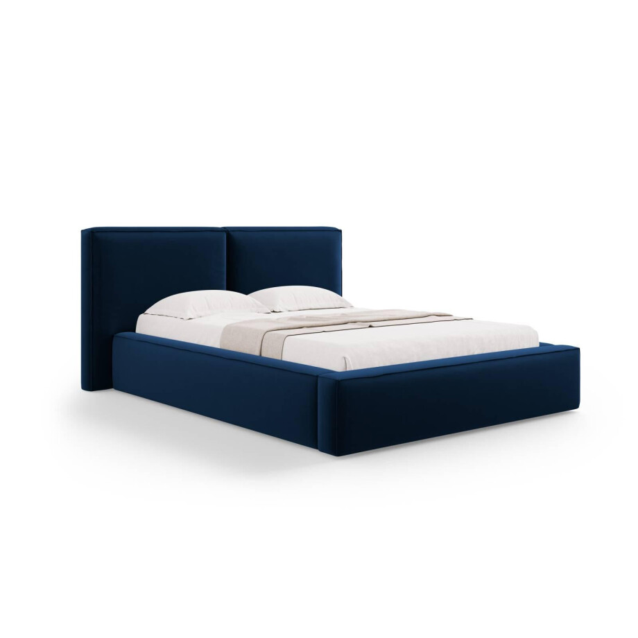 Bedframe Jodie met opbergruimte velvet 140 x 200 cm | Micadoni afbeelding 1