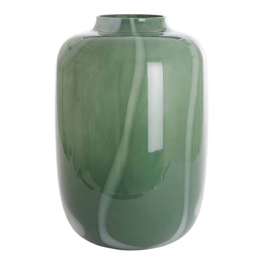 Light & Living Vaas 'Kobala' 50cm, kleur Groen/Crème afbeelding 1