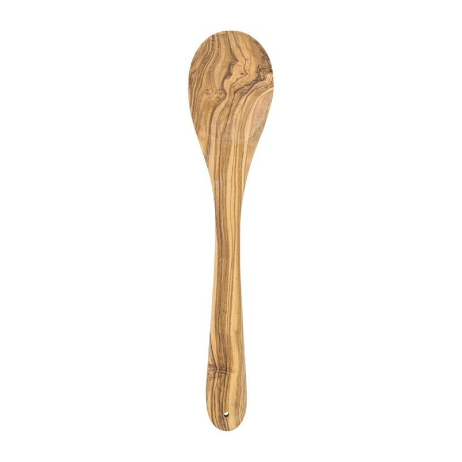 Lepel olijfhout - bruin - 30 cm afbeelding 