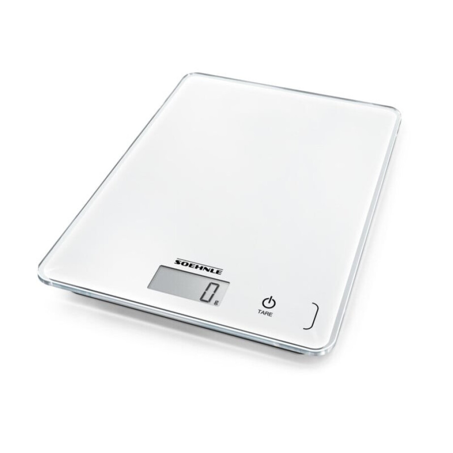 Keukenweegschaal Soehnle - wit - 23.4x19.2x2.5 cm afbeelding 