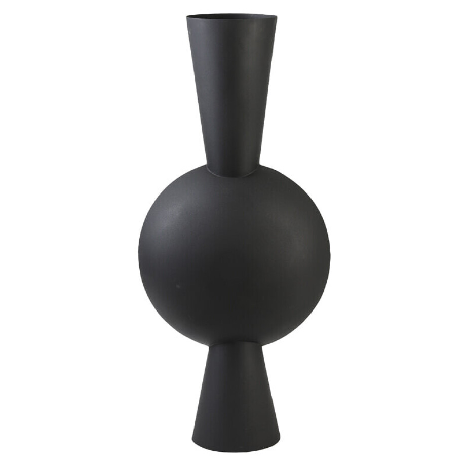 Light & Living Vaas 'Kavandu' 81cm, kleur Mat Zwart Light & Living Vaas 'Kavandu' 81cm, kleur Mat Zwart afbeelding 1