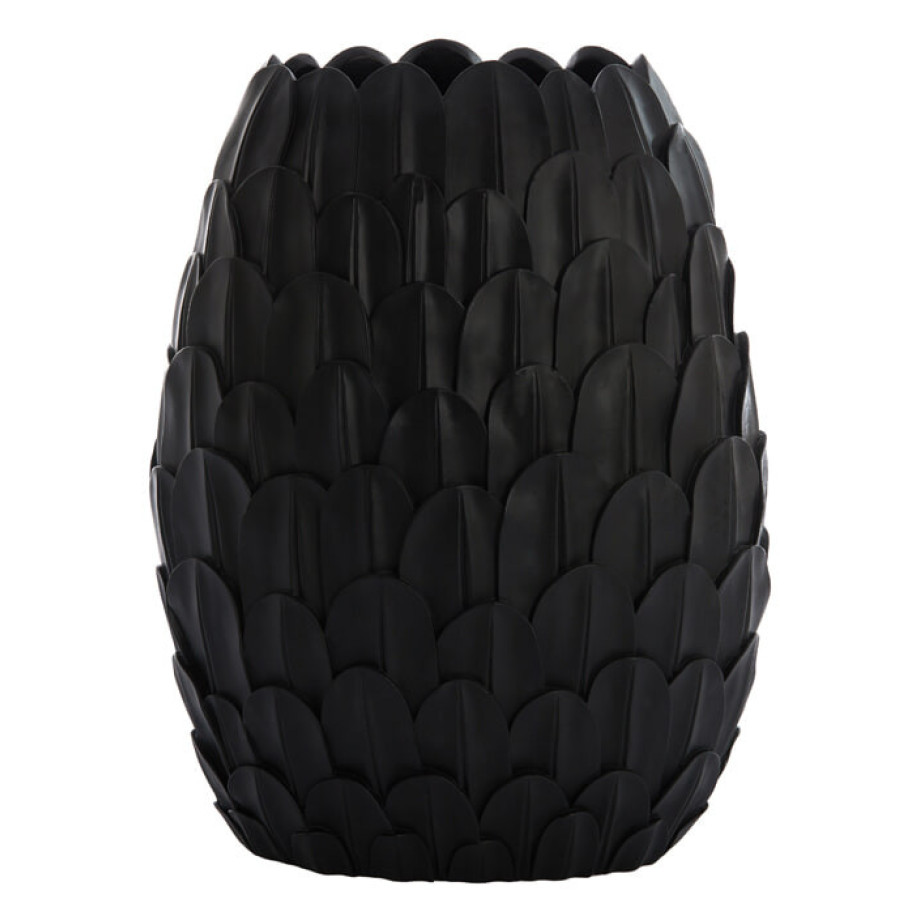 Light & Living Vaas 'Feder' 50cm hoog, kleur Zwart afbeelding 1