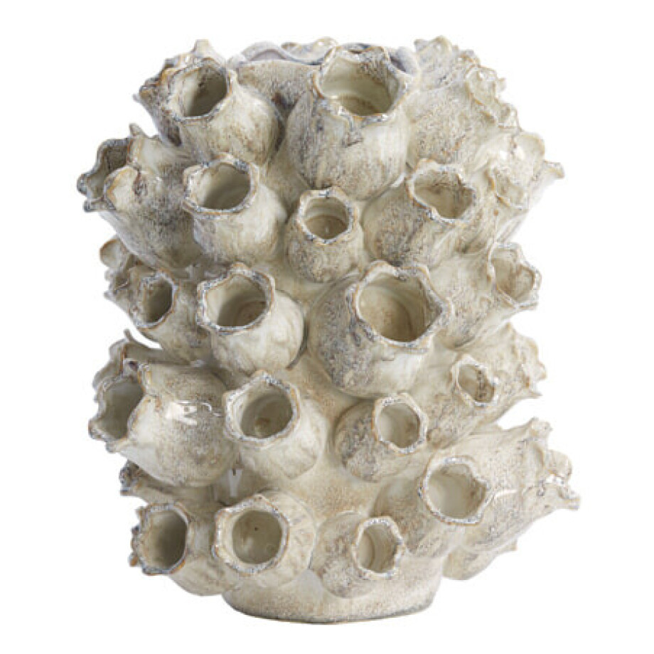 Light & Living Vaas 'Keiki' Keramiek, 32cm hoog, kleur Zand afbeelding 1