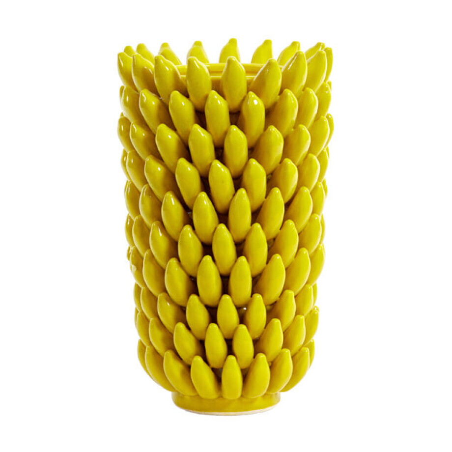 Light & Living Vaas 'Zita' Keramiek, 45cm hoog, kleur Geel Light & Living Vaas 'Zita' Keramiek, 45cm hoog, kleur Geel afbeelding