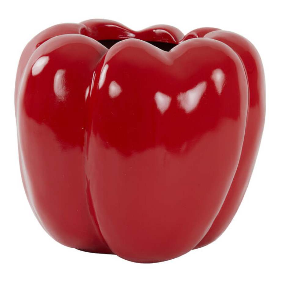 Light & Living Vaas 'Bellpepper' 30cm hoog, kleur Rood afbeelding 1