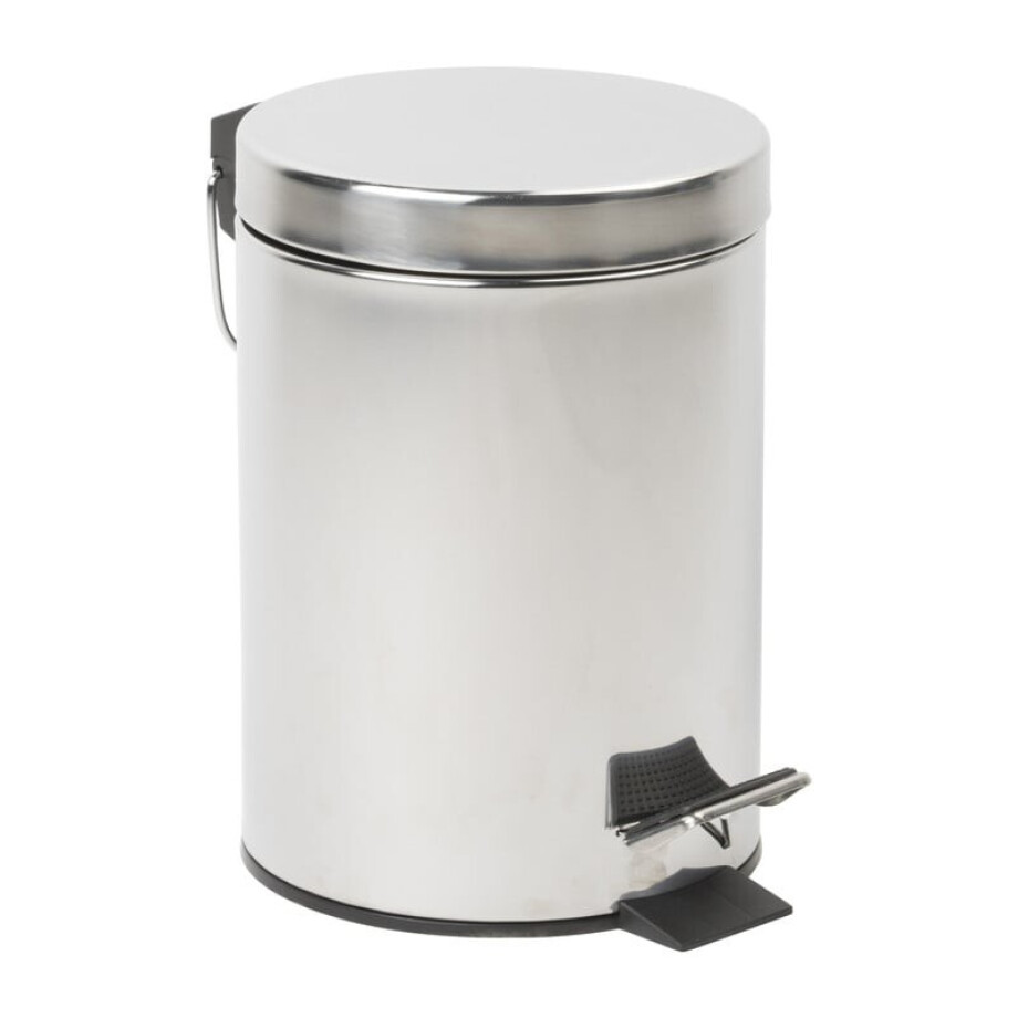 Mini pedaalemmer - 3 liter - zilver Mini pedaalemmer - 3 liter - zilver afbeelding