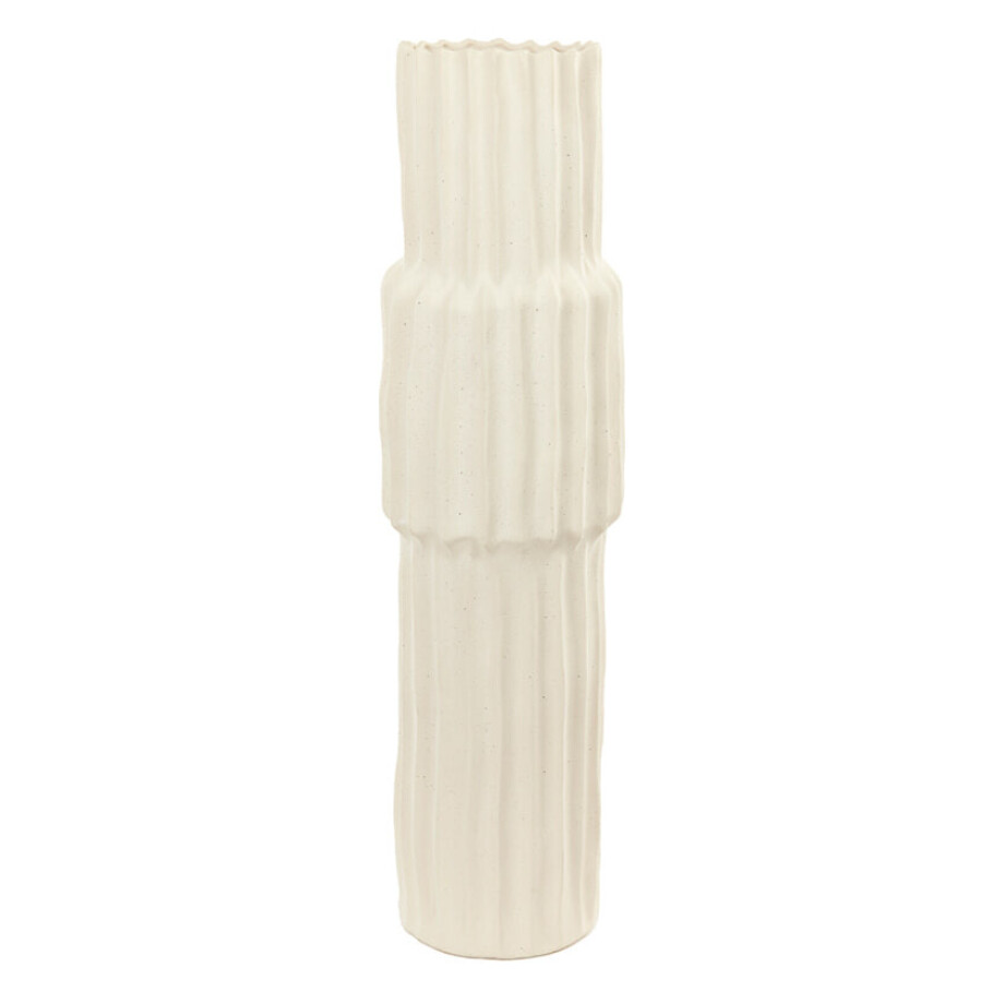 Light & Living Vaas 'Longa' Keramiek, 72cm hoog, kleur Crème Light & Living Vaas 'Longa' Keramiek, 72cm hoog, kleur Crème afbeelding 1