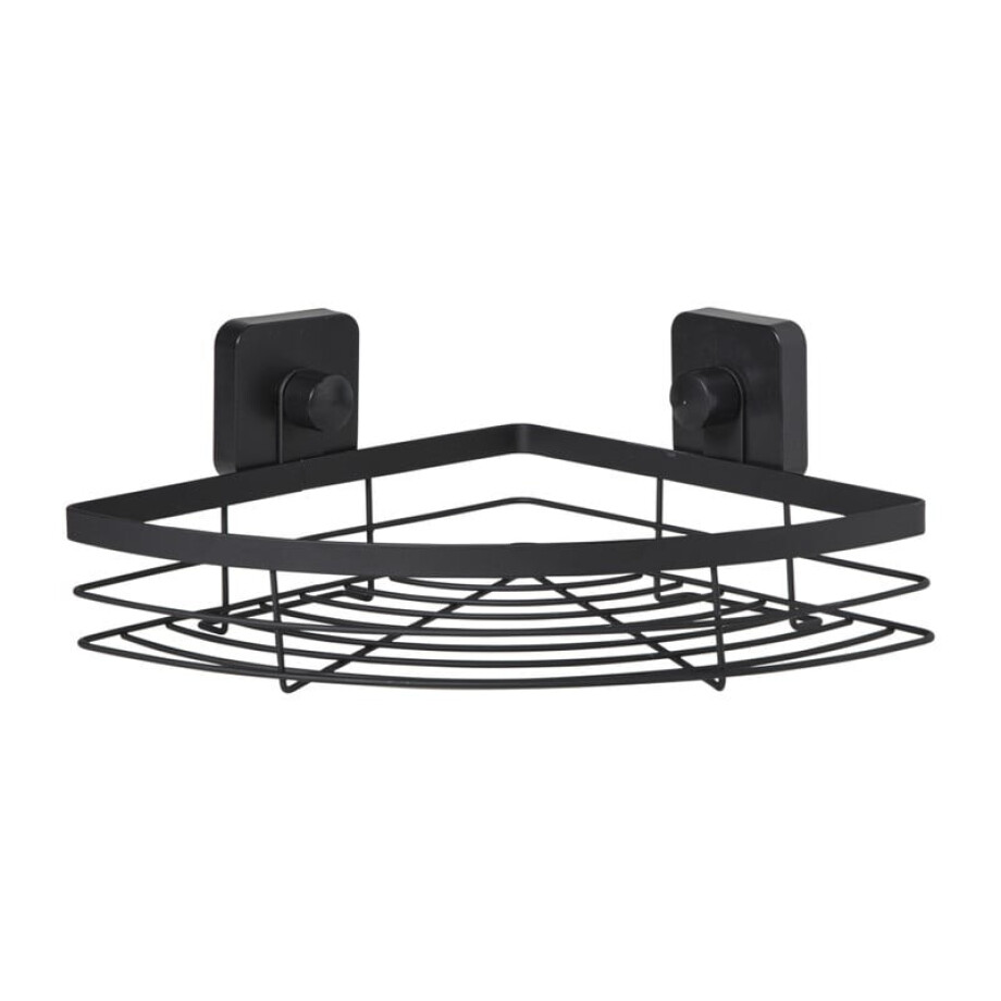 Badkamerrekje hoek - zwart - 5.5x22.5x31 cm afbeelding 