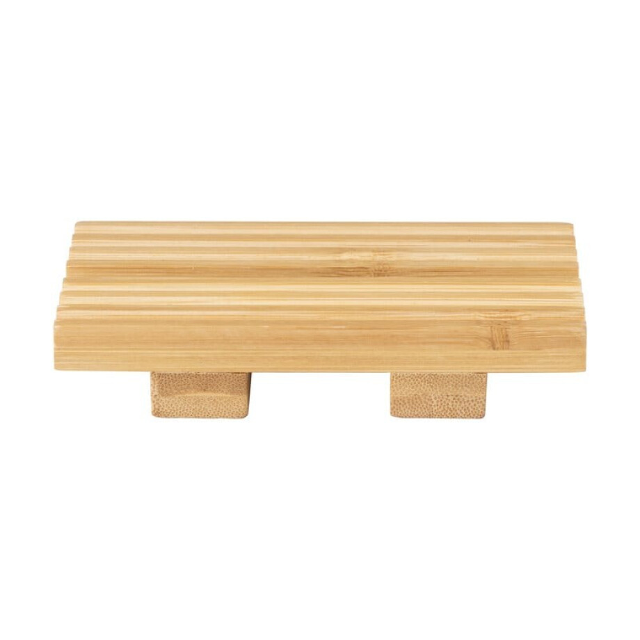 Zeepbakje bamboe - naturel - 11 cm afbeelding 