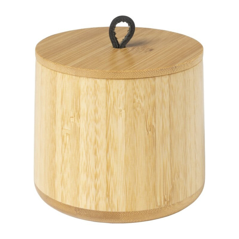 Opbergpotje bamboe - naturel - ø10.5x9 cm Opbergpotje bamboe - naturel - ø10.5x9 cm afbeelding