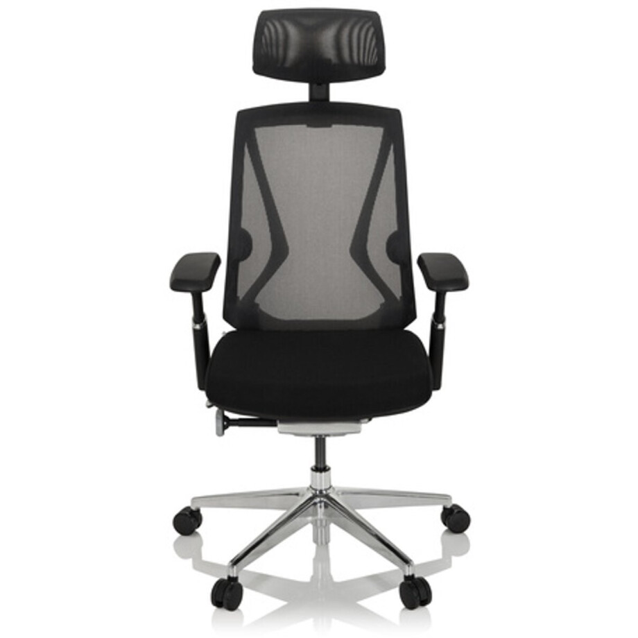 Bureaustoel INSPERO Netstof / Stof zwart hjh OFFICE afbeelding 1
