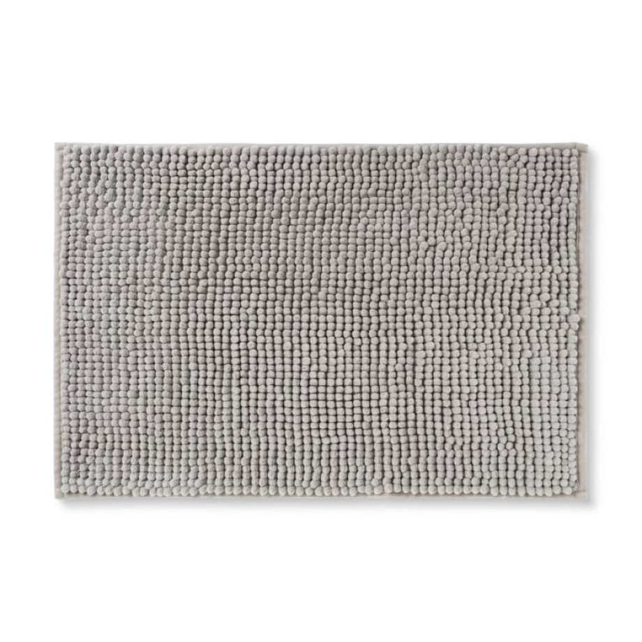 Badmat chenille - beige - 40x60 cm afbeelding 