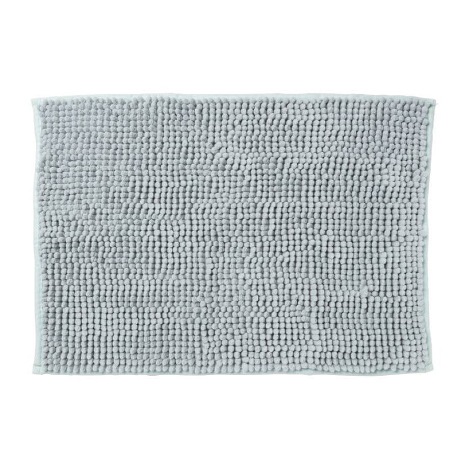 Badmat chenille - grijs - 40x60 cm afbeelding 